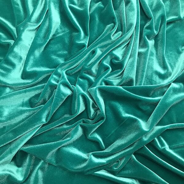 LA Fabric Spot Inc. Stretch Velvet Fabric, 60″ Wide, Sells by The Yard, 1 Qty = 1 Yard Many Colors Available