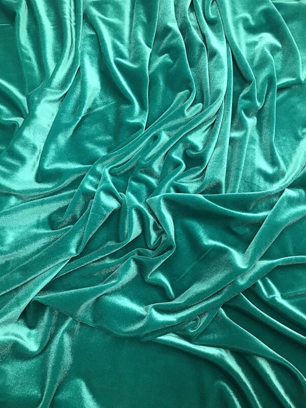 LA Fabric Spot Inc. Stretch Velvet Fabric, 60" Wide, Sells by The Yard, 1 Qty = 1 Yard Many Colors Available